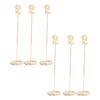 6pcs Metal Wedding Table Numbers Rust Prevention Thickened Tall Table