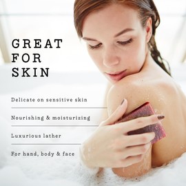 LOVERY (3-Pack) Goat Milk Soap Handmade Made in USA with Organic Shea Butter Moroccan Vanilla Scent - Goats Milk Soap Bar, All Natural Soap Bar Made with Organic Goat Milk, 3 Pack, Net 15oz.