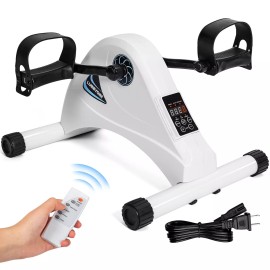 LUBBYGIM Motorized Mini Exercise Bike Pedal Exerciser for Seniors Rehab Training, LUBB...