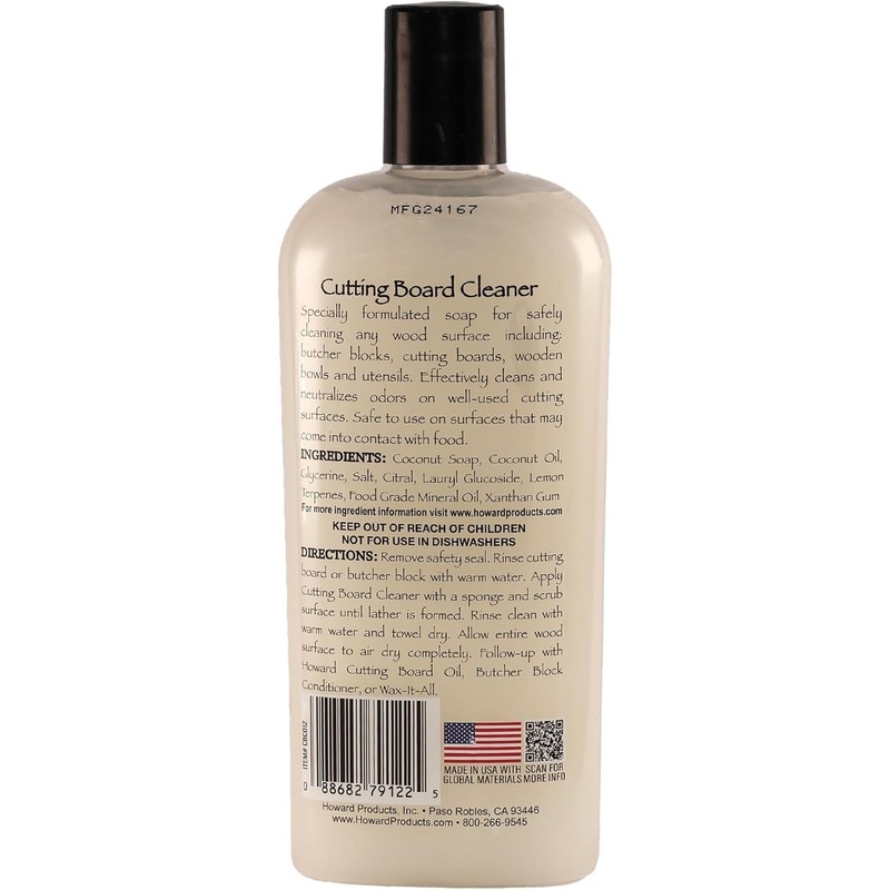 Howard Products CBC012 Cutting Board Cleaner, Cleaner for Wooden Cutting