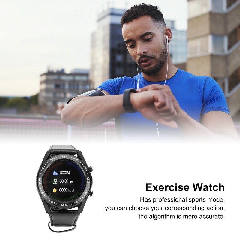 Intelligent Watch Simple Stylish Black Body Temperature Monitoring Multifunctional Call