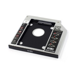 Vimstrom Adaptador Caddy SATA para Disco Duro De 2.5 Pulgadas En Laptops Compatible con Bahías De 9.5mm Instalación Sencilla Y Rápida Mejora La Capacidad Y Velocidad De Tu Laptop con HDD/SSD