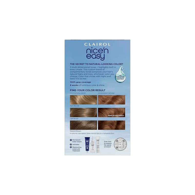 Clairol Nice 'N Easy Permanent Hair Color 6W Light Mocha