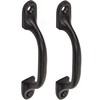 2X Quality Black Cast Iron 4"Pull Handles | Ideal for
