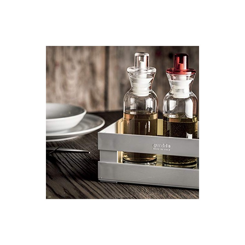 Guzzini Kitchen Active Design Oil/Vinegar, Glass, San, PE, 6 x