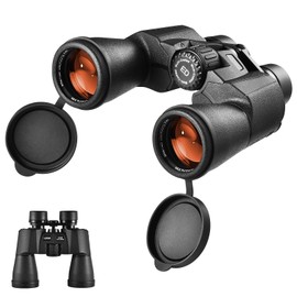 LUXUN Binoculars 10x50 Binoculars for Adults with Carry Strap, Bag, 22 mm ED Eyecup, BAK4 FMC Field Picker for Glasses Wearers, Travel, Hunting, Birdwatching