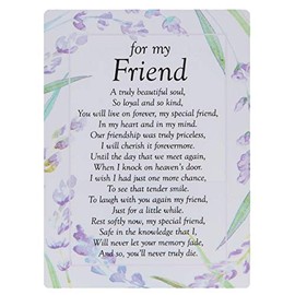 Widdle Celebrations For my Friend Waterproof Graveside Memorial Card – TY209