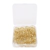 80pcs Ring Shape Paper Clips Rustproof Multifunction Multifunction with Clear