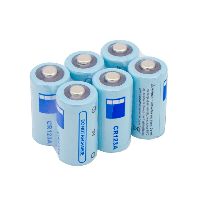 VIHOCEP CR123A 3V 700mAh Lithium Battery, 6 Count Pack, 3