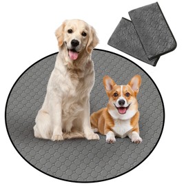 Para Sora Washable Pet Sheets, Round Shape, For Cats, Dogs, Set of 2, 35.4 inches (90 cm) in Diameter, Anti-Slip, Waterproof, Perfect for Octagonal Pet Circles, Super Absorbent, Deodorizing, Pee