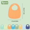Jortmrd Pack of 8 Neckerchief Baby Adjustable Bibs Baby Cotton