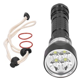 D40 Aviation Magnesium Aluminum Alloy Diving Waterproof Portable LED Flashlight with Lanyard