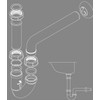 Sanitop-Wingenroth Pipe odour trap for washbasin, siphon washbasin, odour trap