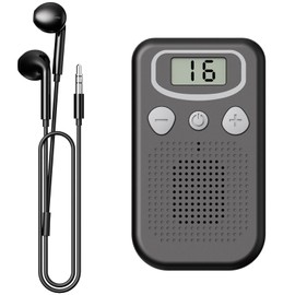 集音器 超高感度集音器 ポケット型 簡単操作 高齢者向け 16段音量調節 両耳用 大きなボタン 持ち運び イヤホン 高齢者 使いやすい設計 JH-A21