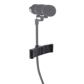 Pronomic MCH-100B Microphone Holder Suitable for Pronomic MCM-100 Instrument Microphone on Double Bass Black