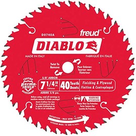 7-1/4 inch(s) 40 Tooth Carbide Finishing Circular Saw Blade