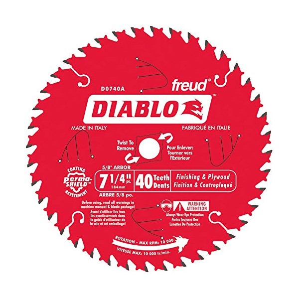 7-1/4 inch(s) 40 Tooth Carbide Finishing Circular Saw Blade