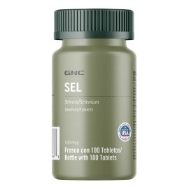 GNC Selenio 100 Mcg - Gnc - 100 Tabletas Sabor Sin sabor