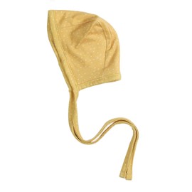 Copper Pearl Baby Bonnets: Ultra-Soft, Comfy to Wear, Tie-On Infant Sun Hat for Protection Against UV Rays, Trendy Coordinating Designs Swaddles, 3-6 Months - Marigold