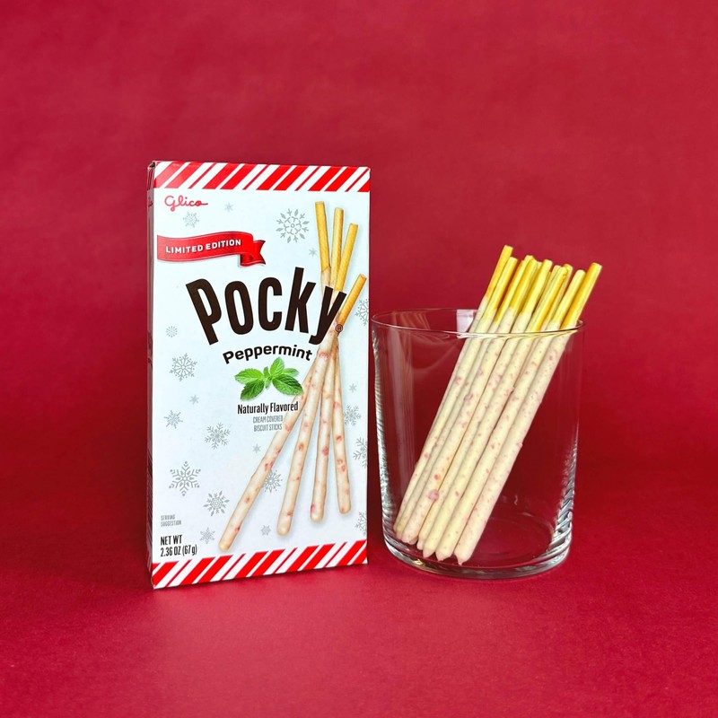 Pocky Peppermint Biscuit Sticks – Limited Edition Mint Chocolate Snack,