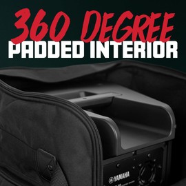 Gator Cases Heavy-Duty Speaker Tote Bag for Compact 12" Speaker Cabinets, Fits QSC K12, Yamaha DXR12 and more (GPA-TOTE12)