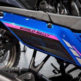 Resin Bike Motorbike 3D Stickers Compatible with Yamaha Tenere 700 World Rally 2024. Side Fairings from Impact and Scratches. Sticker 3D Resin Gadget Moto