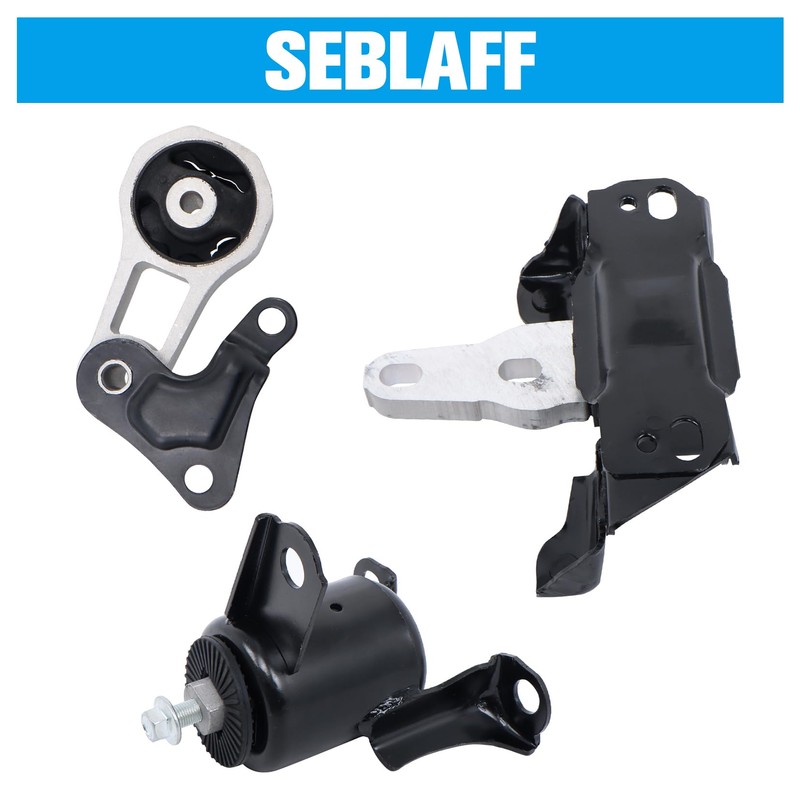 SEBLAFF 3PCS Engine Motor and Trans Mount Set Replacement for