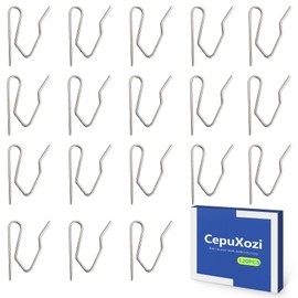 120 Pack 1.2 Inch Metal Drapery Pins, Pinch Pleat Curtain Hooks, Stainless Steel Rings with Hooks for Pleated Drapes, Silver Window Door & Shower Home Décor