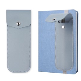 Czzmy Pen Holder Notebook, Pen Holder with Adjustable Elastic Band, Pen Loop for Diary, Notebook, Books, Tablet with One Length (1 Blue)