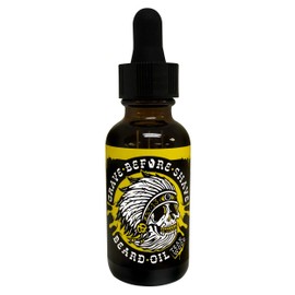 Grave Before Shave Teakwood Beard Oil 1 oz. bottle with dropper top dispenser