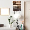 Yalikop Farmhouse Mail Organizer Wall Mounted Rustic Mail Holder Hanging