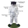 Jawadis USA Adult Beekeeper Full Bee Suit with Unzippable Veil