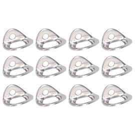 Hopoint 12 Pack 25kN 316 Stainless Steel Bolt Hanger, Professional Grade Rock Climbing Anchors for Rappelling, Cave Exploration Aerial Work, with Large Bearing Capacity for Outdoor Adventures
