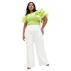 City Chic Women's Plus Size Pant-Bria, Ivory, 14