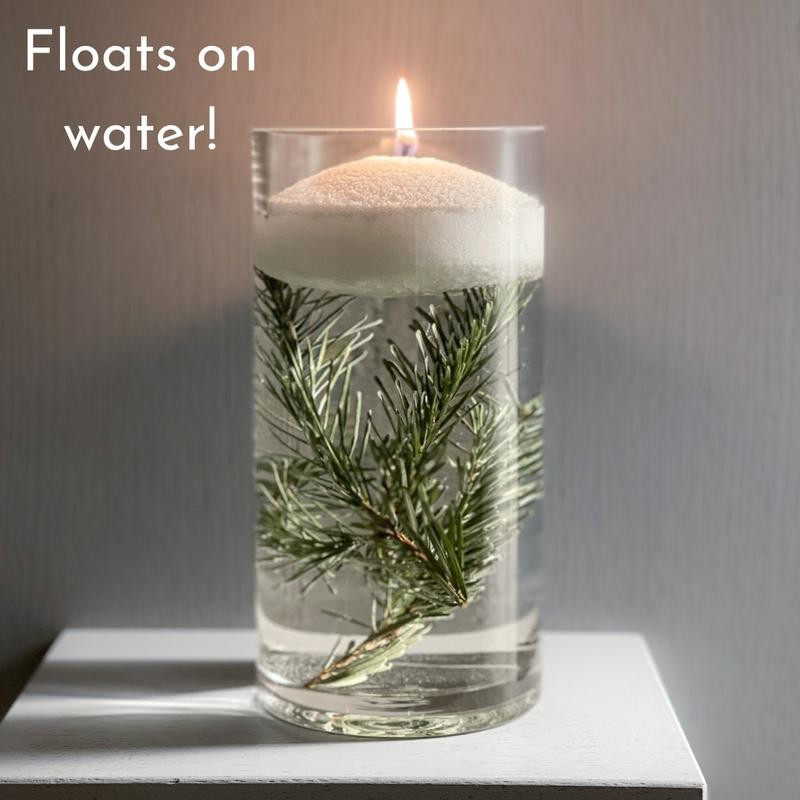Foton Pearled Candle - Scented White:_FESTIVE FIR - Freshly Cut