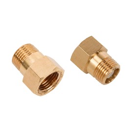 NUNU FER 2Pcs One Way Brass Check Valve Non Return 1/2" Female to 1/2" Male Thread Backflow Preventer Check Valve