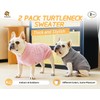 Puppy Sweater - Roseelk 2 Pack Dog Sweaters for Small