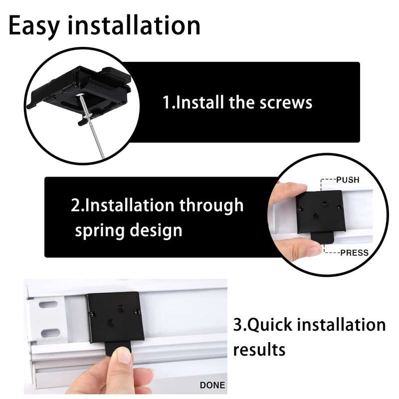 Lihopefe Universal Replacement for Roller Shade Metal Mounting Brackets Roller