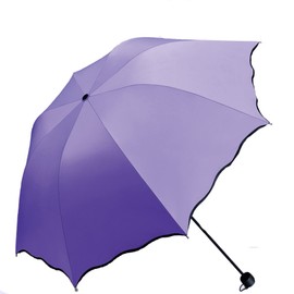 Maibar Umbrella UV UPF 50 Pocket Umbrellas UV Protection Umbrella Made of Lace Women for Women, J-carnation purple