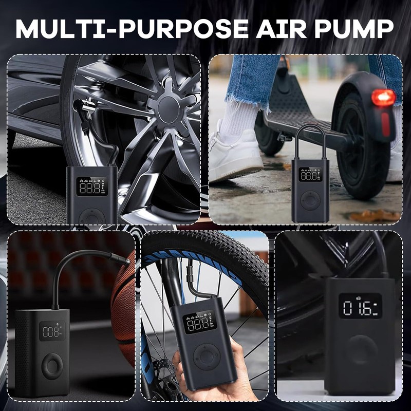 Mi Mijia Tragbarer Luftkompressor, 2 (150 PSI), Reifenfüller mit 2000