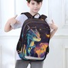 Dragon Backpack for Boys Girls,Crescent Moon Star Dragon Backpack Students