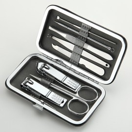 8-Piece Nail Clipper Set Set (Silver) 2ea