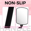 Miuffue Flexible Large Square Lash Mirror, 260°Rotation Folding Portable Eye