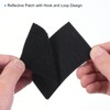 PATIKIL Reflective Patch 2x3", 2 Pcs Hook and Loop Fastener