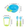 Baby Food Masher Bowl, PP Material, Manual Grind, Non-Slip Design,