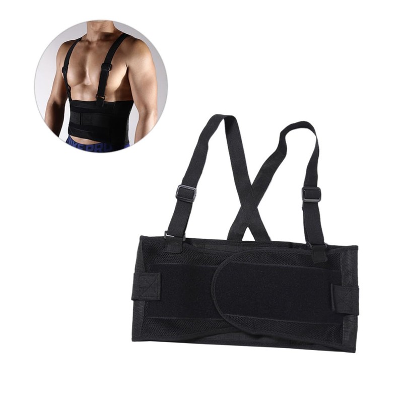 Healvian 2pcs Adjustable Elastic Back Support Belt for Lumbar Lightweight