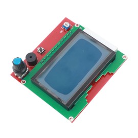 12864 LCD Control Module, Smart Controller with Memory Card Reader, Encoder and 20‑Character 4‑Line LCD Display, Liquid Crystal Display, Stable Structure, High Class Material,