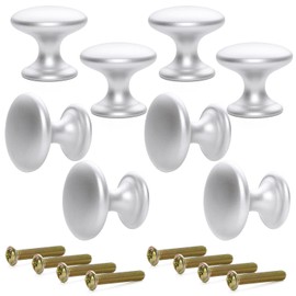 Pstyle. PST-115 Handle Pull Drawer Door Kitchen Furniture 1.0 inch (25 mm) Set of 8 (Silver)