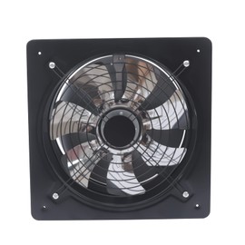 Exhaust Fan 12" Utility Blower Fan 125W Industrial Axial Flow Fan Ventilator Extractor Factory Extraction Ventilation 2800RPM Wall Mounted Air Blower Garage Kitchen Axial Fan Silver