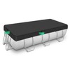 RICHIE 12-20FT Rectangular Pool Cover, Oval Solar Pool Cover for